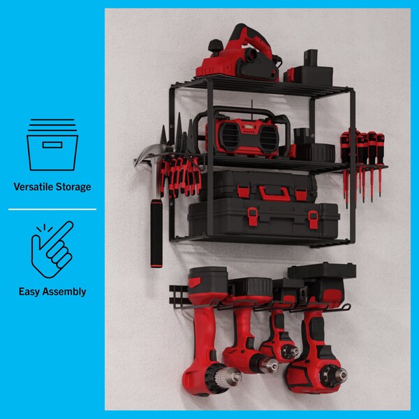 4-Tier Power Tool Organizer Shelving